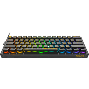  Клавиатура REDRAGON Fizz RU 71737 RGB, прозрачный черный 