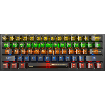  Клавиатура REDRAGON Fizz RU 71737 RGB, прозрачный черный 