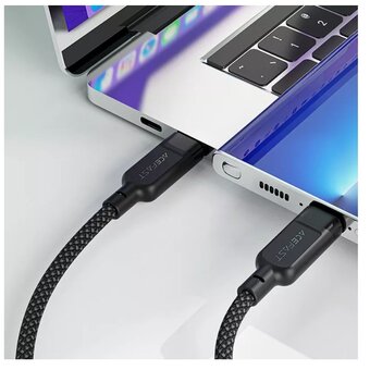  Кабель ACEFAST AF-C5-11-BK USB-C 2-in-1 100W USB-C to 2xUSB-C 100W Charging Data Cable 0.8m/0.4m Black 