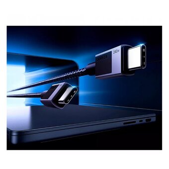  Кабель UGREEN L513 (45068) Type-C 2.0 Male To Type-C 2.0 Male Charging Data Cable (240W Max) 2m Black 