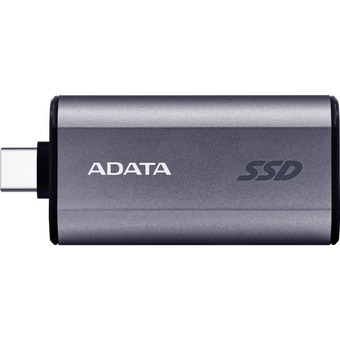  SSD A-DATA SC750 (SC750-500G-CCBK), External, 500GB USB 3.2 Gen 2 Type-C, R/W -1050/1000 MB/s серый 
