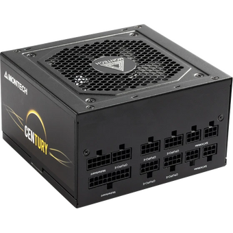  Блок питания Montech Century 550W / ATX 2.43, APFC, 80 Plus Gold, Full Bridge LLC, DC-DC, Japan caps, 120mm fan, full modular 