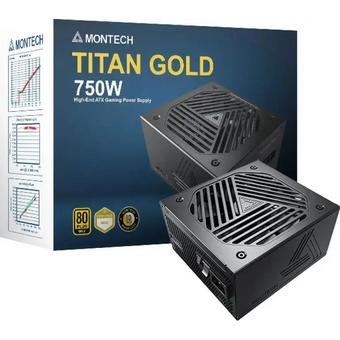  Блок питания MONTECH Titan Gold Gen.5 (TIS0123), 750Вт, 135мм, черный, retail 