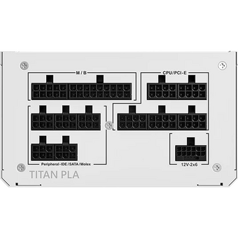  Блок питания Montech Titan PLA 850W (TIX0124) / ATX 3.1, APFC, 80 Plus Platinum, Japan caps, 135mm fan, full modular 