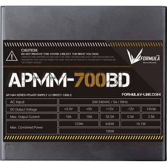  Блок питания Formula APMM-700BD, 700Вт, 120мм, черный, retail 