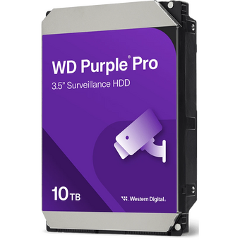  HDD Western Digital Purple Pro WD102PURP 3.5" SATA 10Tb, 7200 rpm, 512MB buffer (DV NVR + AI) 