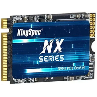  SSD KingSpec 256Gb NXM Series (NXM-256 2242) M.2 (PCI-E 3.0 x4, up to 3400/1600MBs, 3D NAND, 120TBW, NVMe 1.3, 22х42mm) 