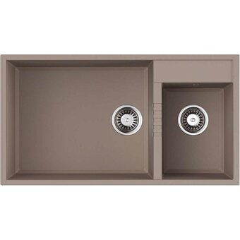  Кухонная мойка Omoikiri Tedori 85-2-U-SA бежевый 