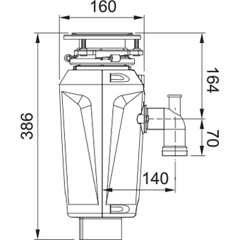  Измельчитель пищевых отходов FRANKE Slim 75 (134.0715.096) 