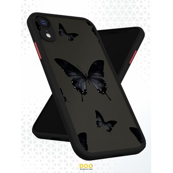  Чехол DesignOnCase для iPhone XR (Айфон ХР), противоударный, с защитой камеры, Бабочки ч/б 