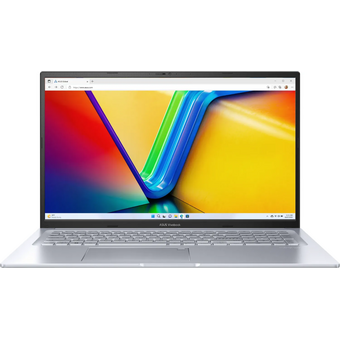  Ноутбук ASUS M3704YA-AU221 (90NB1191-M009W0) 17.3"/FHD/IPS/250N/60Hz/Ryzen 5 7430U/16GB/SSD512GB/AMD Radeon/FingerPrint/Backlit/DOS/Cool Silver 