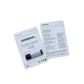  USB-флешка TOPOMAX PK-TG121SL 4G USB 2.0 серебро нс 
