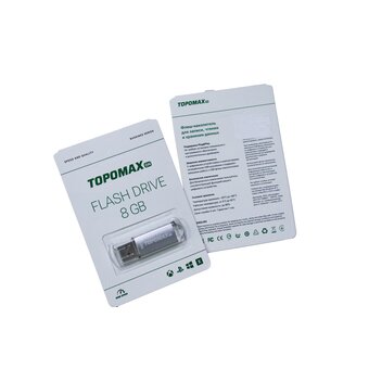  USB-флешка TOPOMAX PK-RocketSL 8G USB 2.0 серебро нс 
