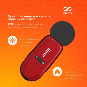  Кофемашина капсульная Stelvio XC300 красная 