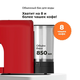  Кофемашина капсульная Stelvio XC300 красная 