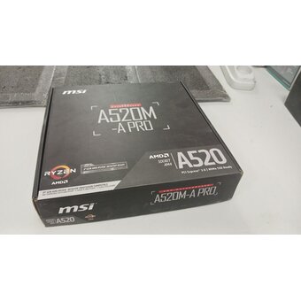  УЦ MB sAM4 MSI A520M-A Pro A520, AM4, 2xDDR4, 1x PCI-E 3.0 x16 slot,1x M.2 slot,4x USB 3.2 Gen (После СЦ, компонентный ремонт) 