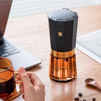  Кофемолка Circle Joy Electric Coffee Grinder CJ-EG05 RUS Black-Amber черно-янтарная 