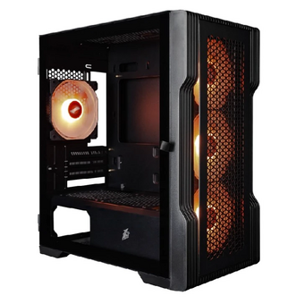  Корпус 1STPLAYER Trilobite T3 ARGB Black (T3-BK-4F7) / mATX / 4x120mm ARGB fans 