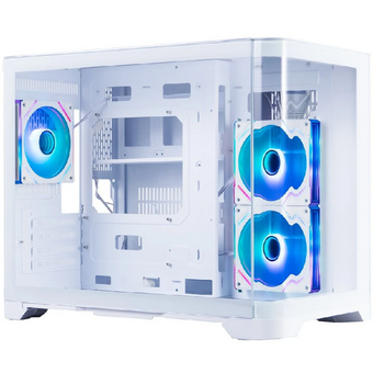  Корпус 1STPLAYER Uview UV6 ARGB White (UV6-WH-2FC7R-W-1FC7-W) / mATX / 3x120mm ARGB fans 