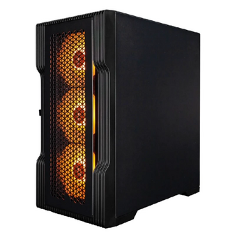  Корпус 1STPLAYER Trilobite T3 ARGB Black (T3-BK-4F7) / mATX / 4x120mm ARGB fans 