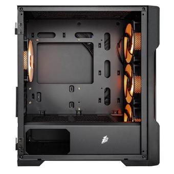  Корпус 1STPLAYER Trilobite T3 ARGB Black (T3-BK-4F7) / mATX / 4x120mm ARGB fans 