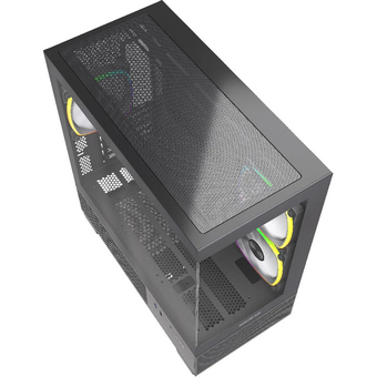  Корпус Powercase Vision Micro M3B (CVMMB-A3), Tempered Glass, 3x 120mm ARGB PWM Fan, чёрный, mATX 