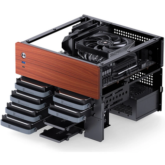  Корпус JONSBO N4 Black без БП, mini-ITX, SFX, черный 
