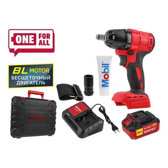  Гайковерт Wortex CWR 0318 (0329229) кейс, АКБ и ЗУ 