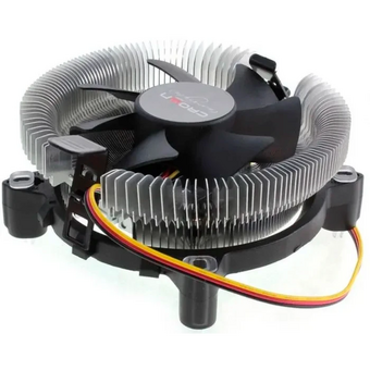  Кулер CROWN CM-80 v2 (CM000003693) (Для Intel + 1700 и AMD, TDP до 65 Ватт, коннектор 3 pin, Низкая посадка радиатора , Гидродинамический подшипник) 