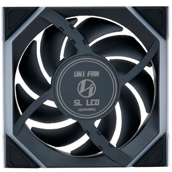  Комплект вентиляторов (3шт.) Lian Li UNI Fan SL Wireless LCD 120 Reverse Blade (G99.12RSLLCD1W3B.R0)/12RSLLCD1W3B Black/120x124,5x28мм(1.6”,PWM,ARGB) 