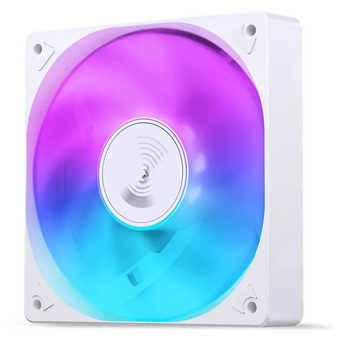  Вентилятор JONSBO SL-120CW 120х120х25мм (Dynamic Multi-Color LED, 1500об/мин, белый) Retail 