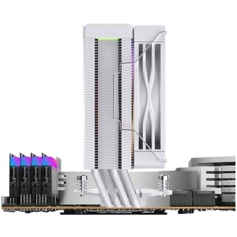  Кулер Bloody BD-AC205-ARGB1 ARGB (BD-AC205-ARGB1-WH) Soc-AM5/AM4/1200/1700/1851 белый 4-pin 14-26dB Al+Cu LCD 205W 513gr Ret 