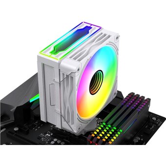  Кулер Bloody BD-AC205-ARGB1 ARGB (BD-AC205-ARGB1-WH) Soc-AM5/AM4/1200/1700/1851 белый 4-pin 14-26dB Al+Cu LCD 205W 513gr Ret 