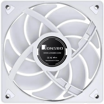  Вентилятор JONSBO SL-120CW 120х120х25мм (Dynamic Multi-Color LED, 1500об/мин, белый) Retail 