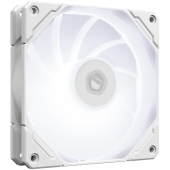  Вентилятор ID-COOLING TF-12025-Pro-SW Trio (3 in 1) 120x120x25мм (PWM, резиновые углы, белый, White LED, 300-1500об/мин) Box 
