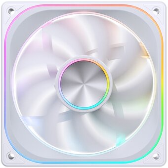  Вентилятор JONSBO ZA-120W 120х120х28мм (PWM, ARGB LED, 700-2400об/мин, белый) Retail 