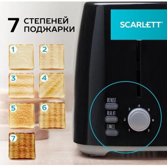  Тостер Scarlett SC-TM11068 черный 
