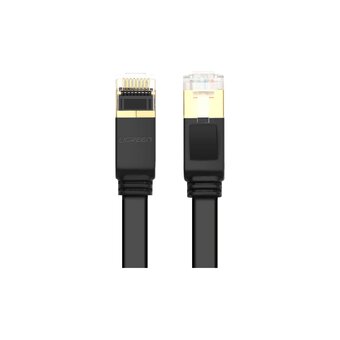  Кабель UGREEN NW106 (11262) Cat 7 U/FTP Lan Cable Flat Design 3m Black 