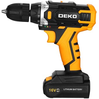  Дрель-шуруповерт Deko Sharker 16V (083-1041) 