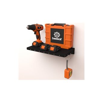  Полка для хранения EMBODIMENT EMB-TB-SH-400x220-B черная 
