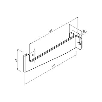  Держатель-крючок EMBODIMENT EMB-WOTUN-12-B черный 