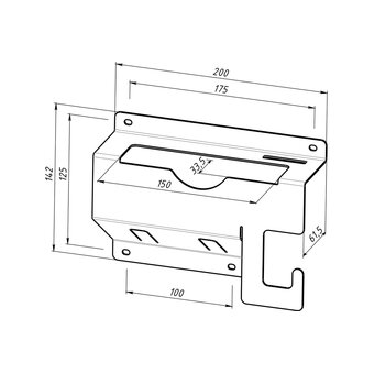  Держатель EMBODIMENT EMB-USM-SW-B черный 