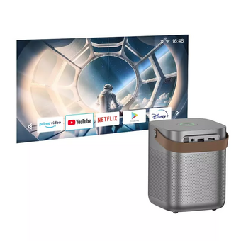  Проектор HOCO DT4 Smart full autofocus projector 720P Android version металлический серый 