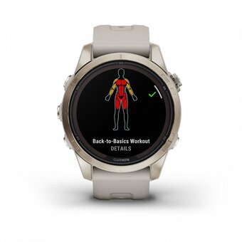  Smart-часы Garmin Fenix 7S Pro Sapphire Solar (010-02776-15) 42mm мягкое золото/песок 