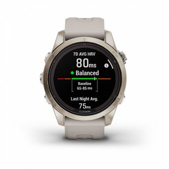  Smart-часы Garmin Fenix 7S Pro Sapphire Solar (010-02776-15) 42mm мягкое золото/песок 