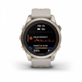  Smart-часы Garmin Fenix 7S Pro Sapphire Solar (010-02776-15) 42mm мягкое золото/песок 