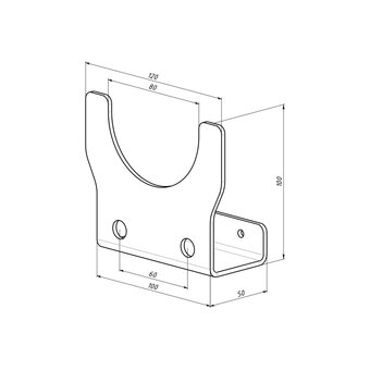  Держатель EMBODIMENT EMB-USM-LW-B черный 