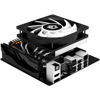  Кулер ID-COOLING IS-50 Max RGB V3 LGA1700/1200/115X/AM5/AM4 низкопрофильный высота 77mm (TDP 130W, PWM, 5 тепл.трубок, RGB FAN 120mm) BOX 