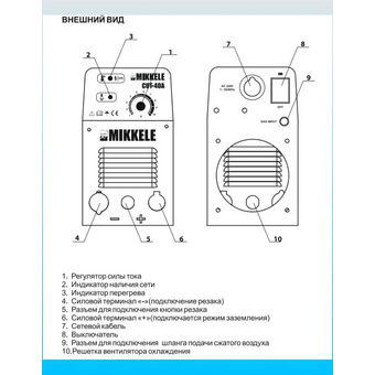  Аппарат плазменной резки Mikkele CUT-40A 