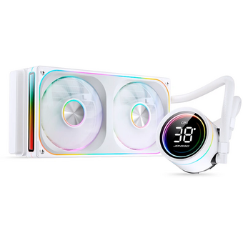  СВО JONSBO TH-240 White LGA 1700/1200/115X/AM5/AM4 (TDP 260W, ARGB Fan and Pump, PWM, Dual Fan 120mm, белый) Ret 